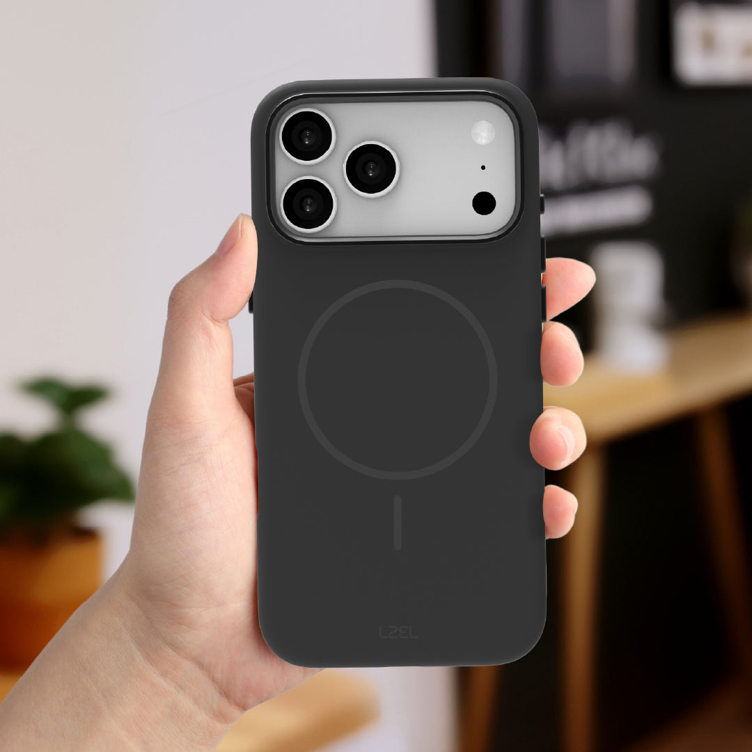 LZEL Magnexin Silicone Case for iPhone 17 Pro Max | Black LZEL Magnexin Silicone Case for iPhone 17 Pro Max | Black